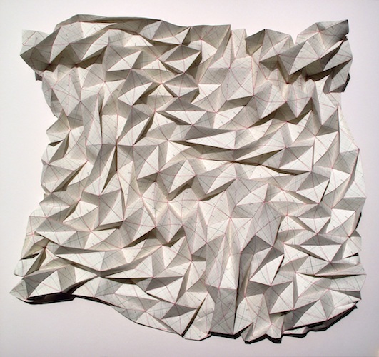 Graph Paperfold 2 - graph paper, 65 x 60 x 10cm, 2010 (sold)