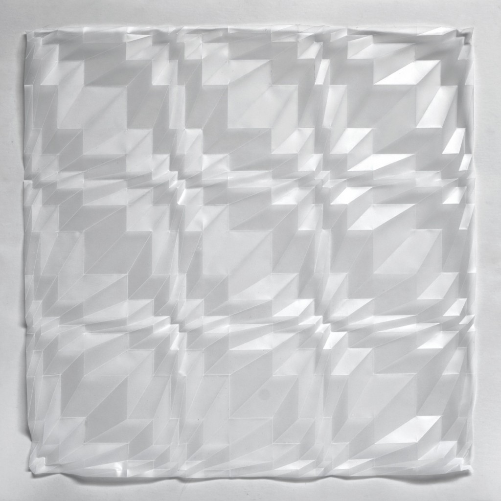 Fibonacci Fold (step formation), 52 x 52 x 3cm, 2016