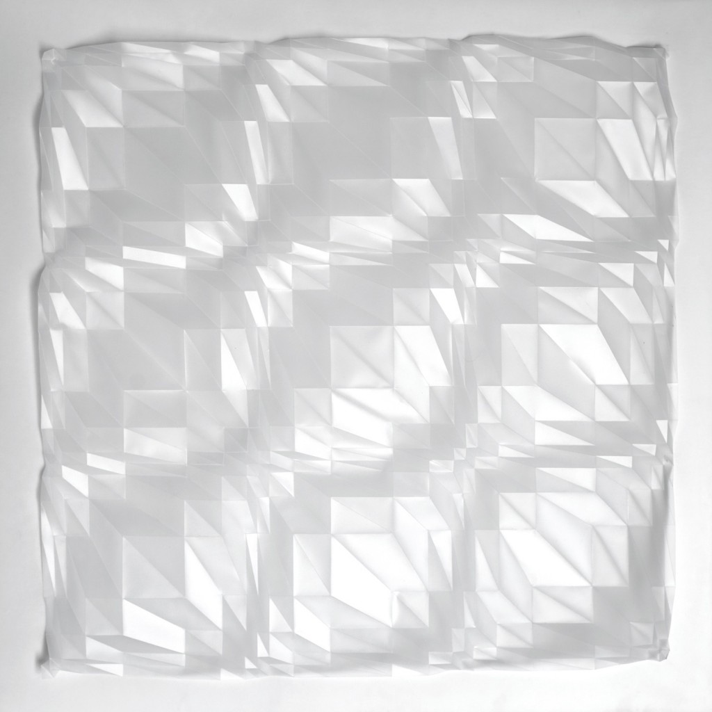 Experiment in Drawn and Folded Form Number 15, 52 x 52 x 3cm, 2016