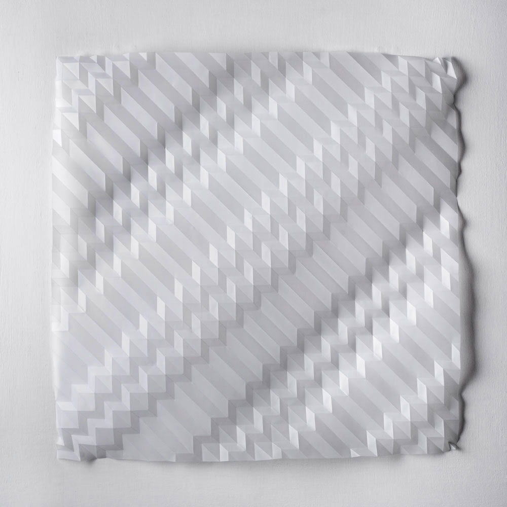 Experiment in Drawn and Folded Form Number 10, 48 x 48 x 2cm, 2015 