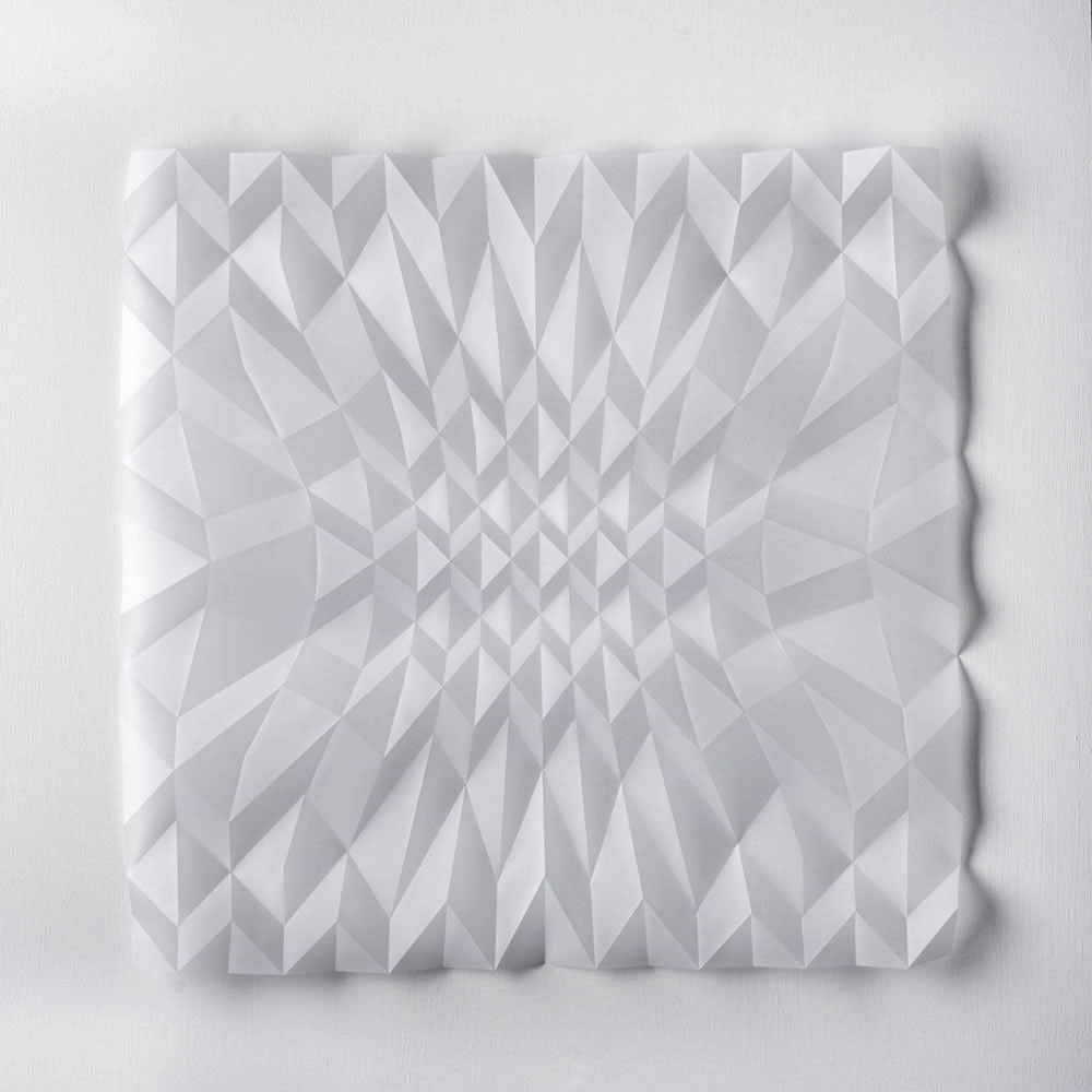 Experiment in Drawn Folded Form Number 2, 48 x 48 x 2cm, 2015 