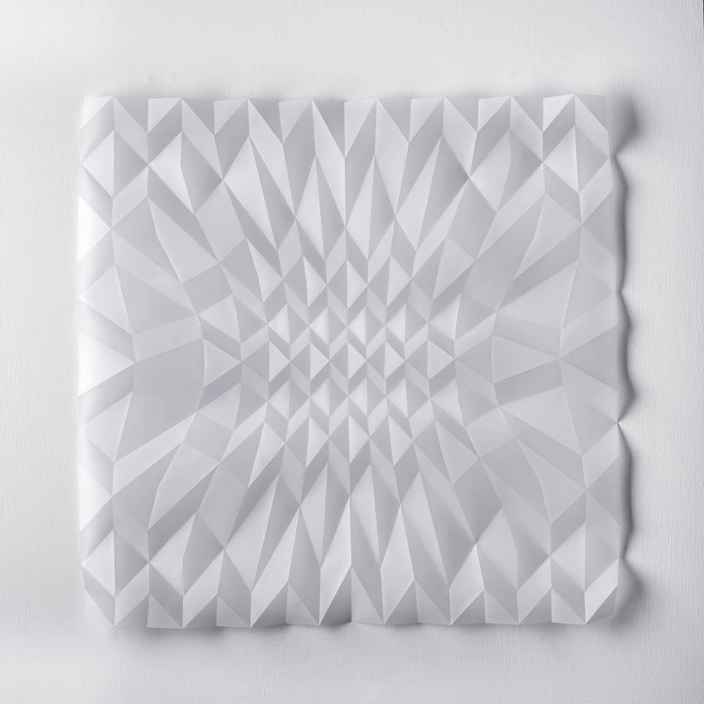 Experiment in Drawn Folded Form Number 2, 48 x 48 x 2cm, 2015