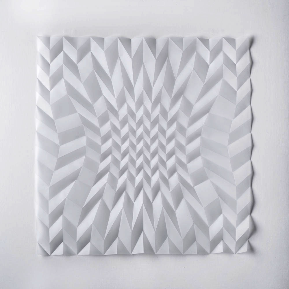 Experiment in Drawn and Folded Form Number 1, 48 x 48 x 2cm, 2015 