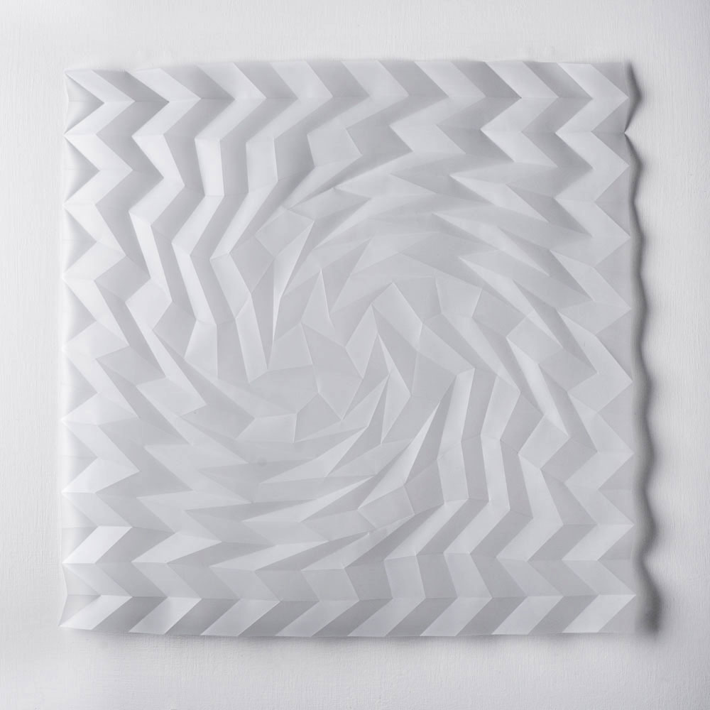Experiment in Drawn and Folded Form Number 3, 48 x 48 x 2cm, 2015 
