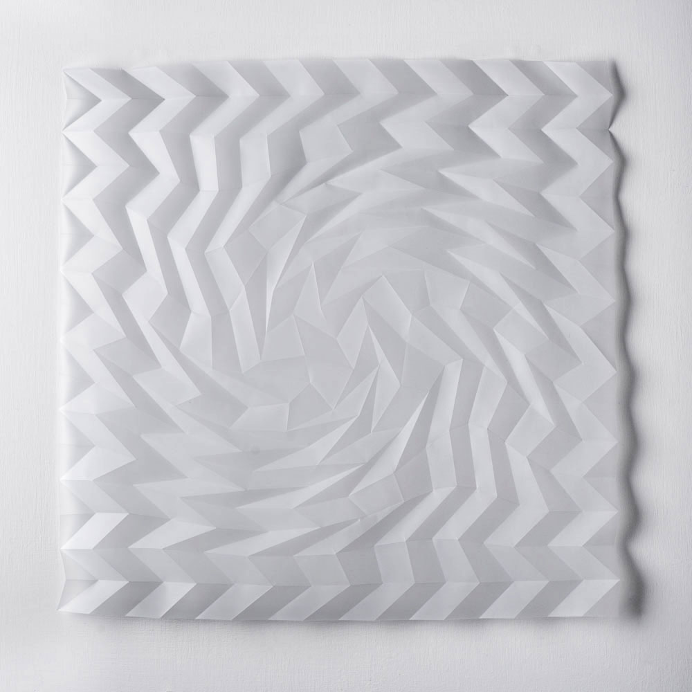 Experiment in Drawn and Folded Form Number 3, 48 x 48 x 2cm, 2015