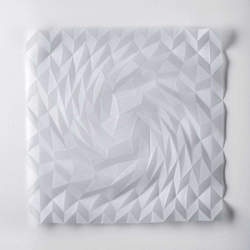 Experiment in Drawn and Folded Form Number 4, 48 x 48 x 2cm, 2015