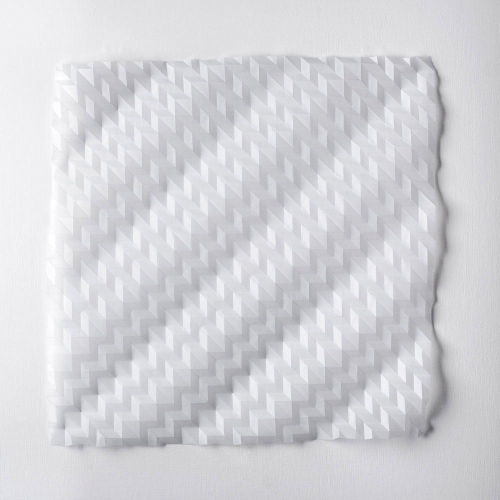 Experiment in Drawn and Folded Form Number 8, 48 x 48 x 2cm, 2015 