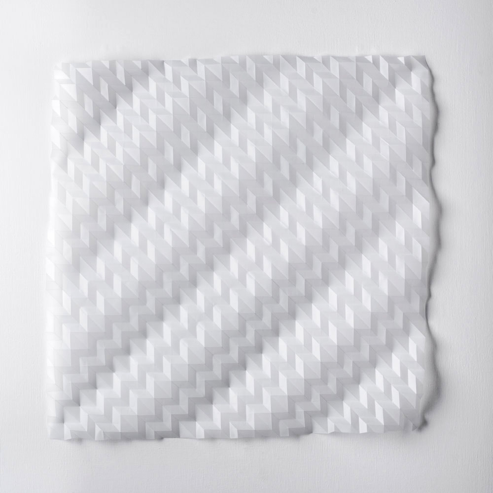 Experiment in Drawn and Folded Form Number 8, 48 x 48 x 2cm, 2015
