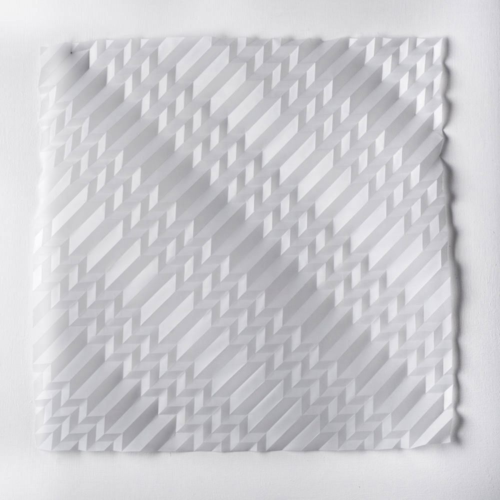 Experiment in Drawn and Folded Form Number 9, 48 x 48 x 2cm, 2015 