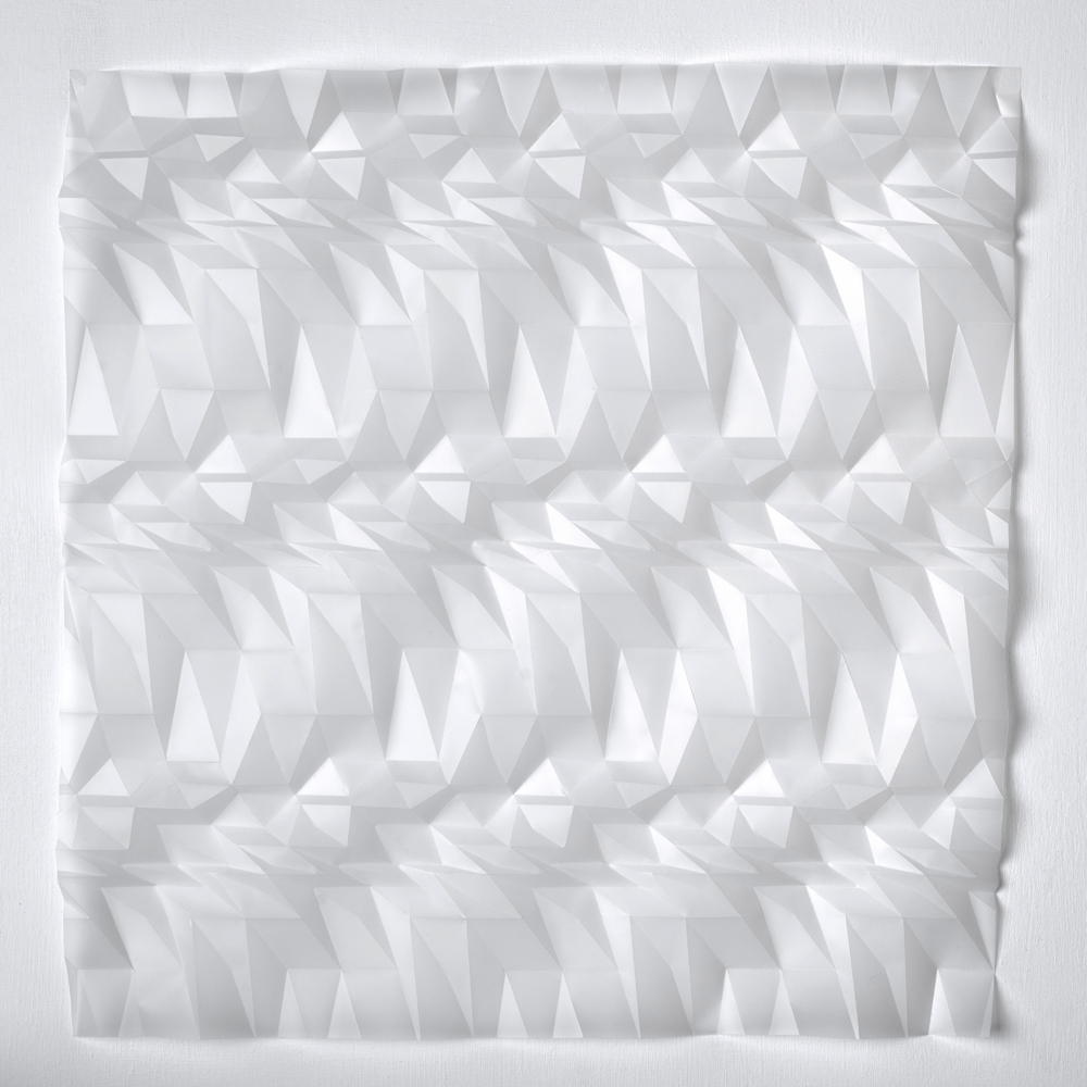 Experiment in Drawn and Folded Form Number 12. 48 x 48 x 2cm, 2016